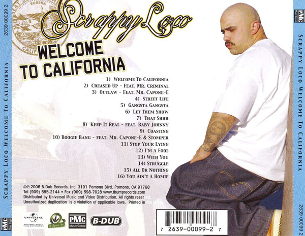 Scrappy Loco - Welcome To California Chicano Rap